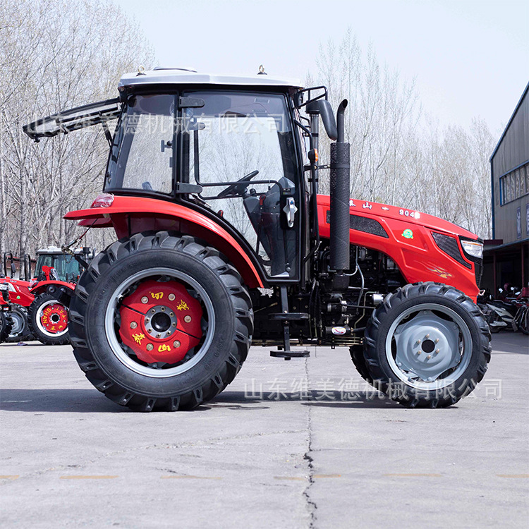 泰山1604农用拖拉机 四驱六缸大马力节能省油 带前后配重有驾驶室