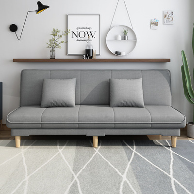 熱銷可拆洗小戶型布藝沙發床可折疊兩用沙發實木框架沙發廠代加工