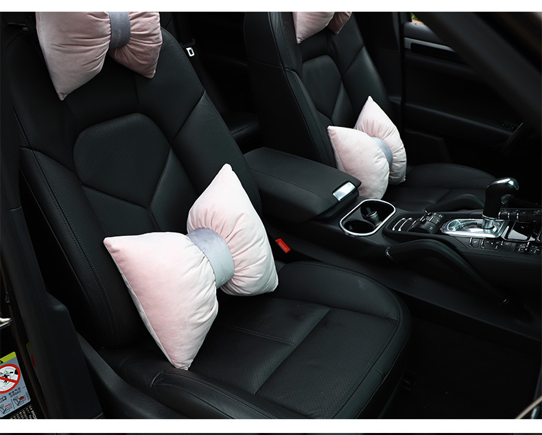 Car headrest waist Dutch velvet neck pillow new Li velvet does not shrink and does not fade car headrest