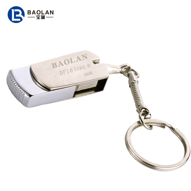 Оптовый USB-накопитель Baolan/Baolan DF16 флеш-носитель 4G8G16G32G64G металлический вращающийся творческий USB-накопитель