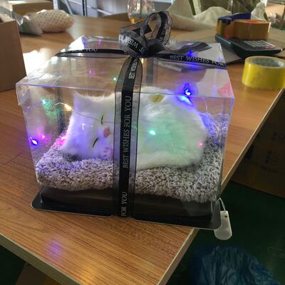 Best Sellers lighting Gift box simulation Kitty Confidante children birthday gift purify atmosphere automobile Decoration Manufactor