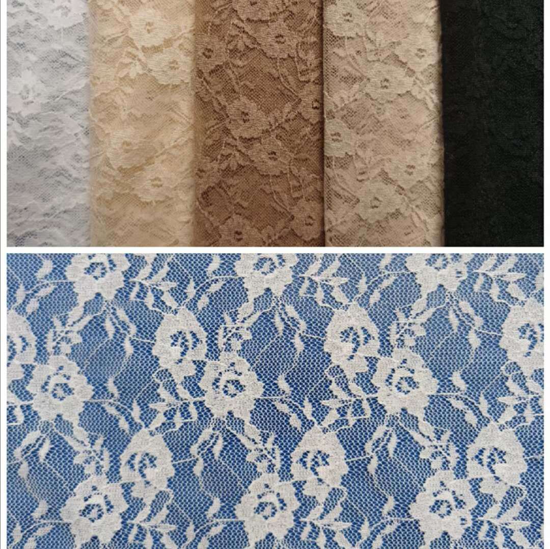 热销款好品质锦氨弹力密小牡丹花蕾丝 打底衫 装饰布等面料 现货