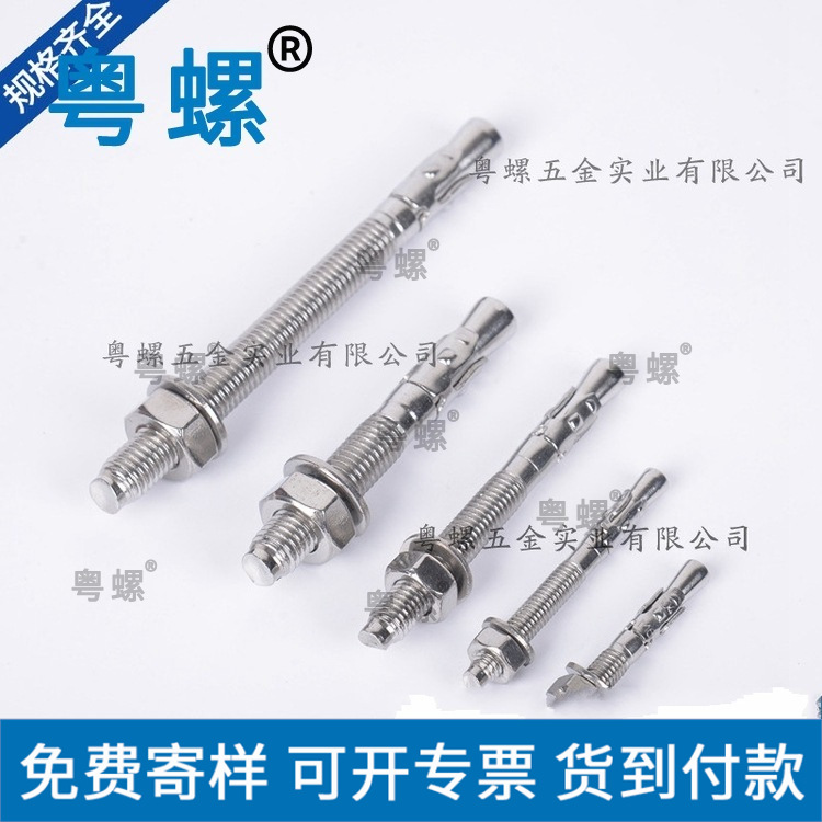 销售 304不锈钢车修壁虎膨胀钉  膨胀螺栓  粤螺