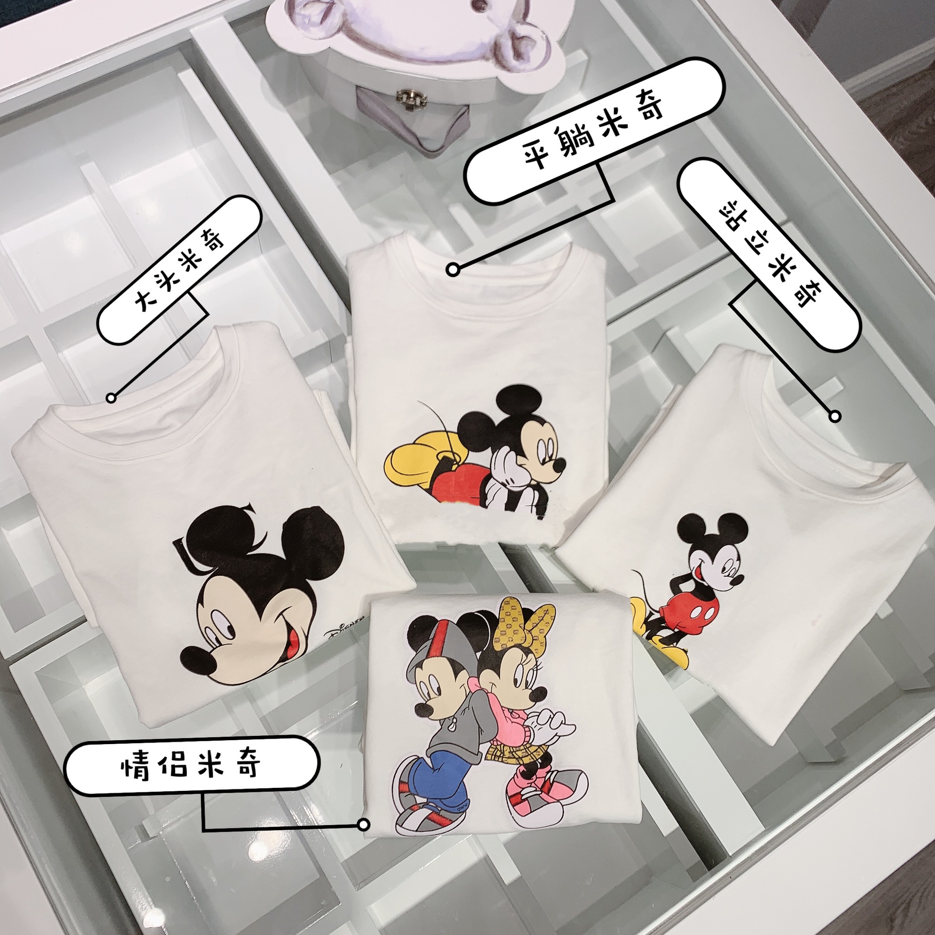 M2548米奇卡通多种图案可选一家四口亲子短袖0|ms