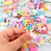 Realistic cartoon hair accessory, cream phone case with accessories, mixed food play, handmade, 30 pieces
