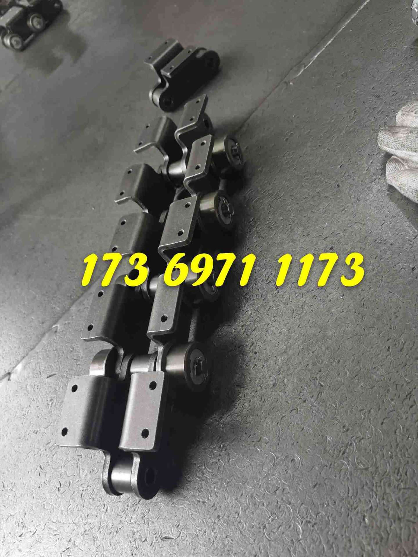 P75P100P125P150链板线双节距输送弯板链条直板链条大节距非标链