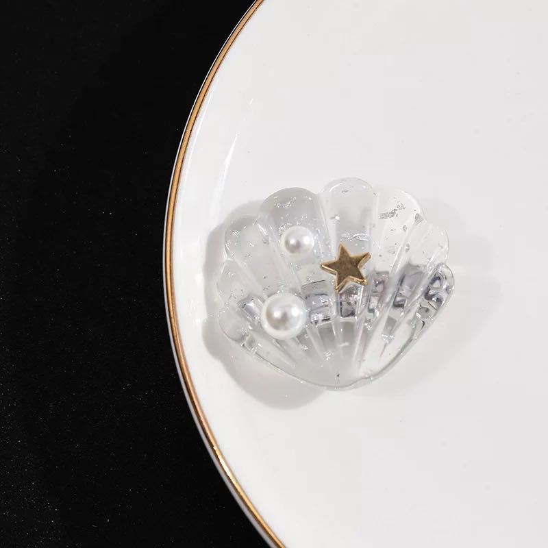 Modern Style Star Arylic Diamond Hair Clip display picture 1