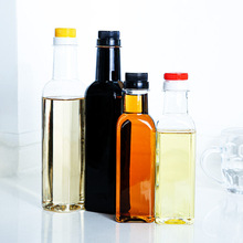 厨房大容量调料瓶pet透明塑料罐防漏防尘油罐简约料酒酱油瓶批发