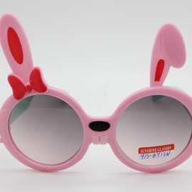 2020儿童新款兔子太阳镜有现货，儿童太阳镜，UV400, 6色混