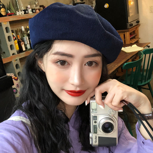 Fashionable Blogger's Style Bucket Hat for Women - Summer Thin Linen Han Style Japanese Retro Bumblebee Hat for Girls and Boys - Spring and Autumn Artist Hat