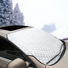 跨境汽车雪挡 遮阳防雪防霜防冻加厚前挡玻璃罩防尘车衣工厂