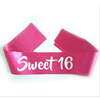 Sweet 16 birthday party etiquette belt sweet 16 -year -old girl adult ritual shoulder strap party welcoming