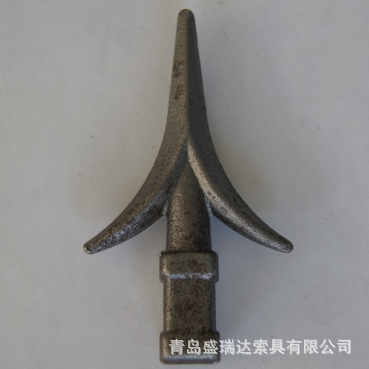 供应生产规格齐全锻造铁艺配件矛头，枪头，枪尖欧式典雅实心易焊
