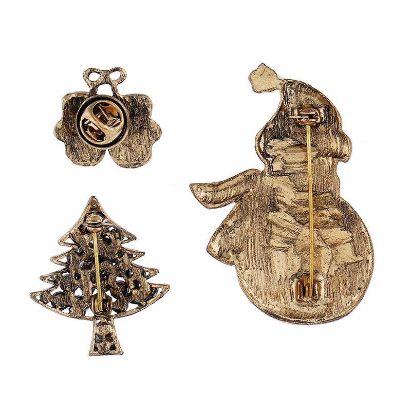 Hot-selling Christmas Snowman Brooch Set display picture 3