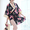 Sexy UNIFORM SEXY floral kimono suit temptation