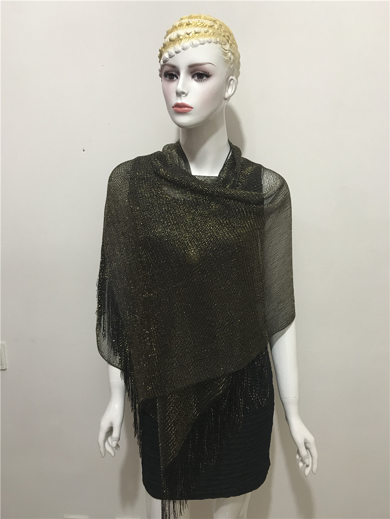 Women's Fashion Solid Color Polyester Tassel Shawls display picture 140