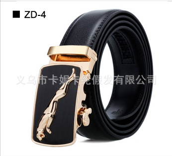 Cinturón de hombre de negocios de cuero 100% puro venta caliente hebilla automática para hombre