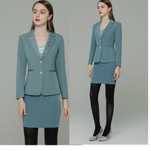 職業套裝2021年新款女神范洋氣總裁高品質西裝商務工作服減齡顯瘦