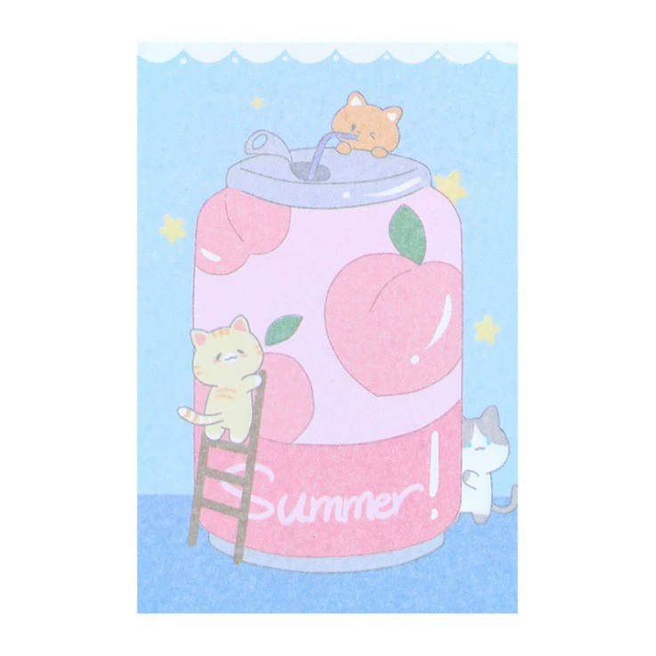 Cartoon note, sticker for students, internet celebrity, South Korea