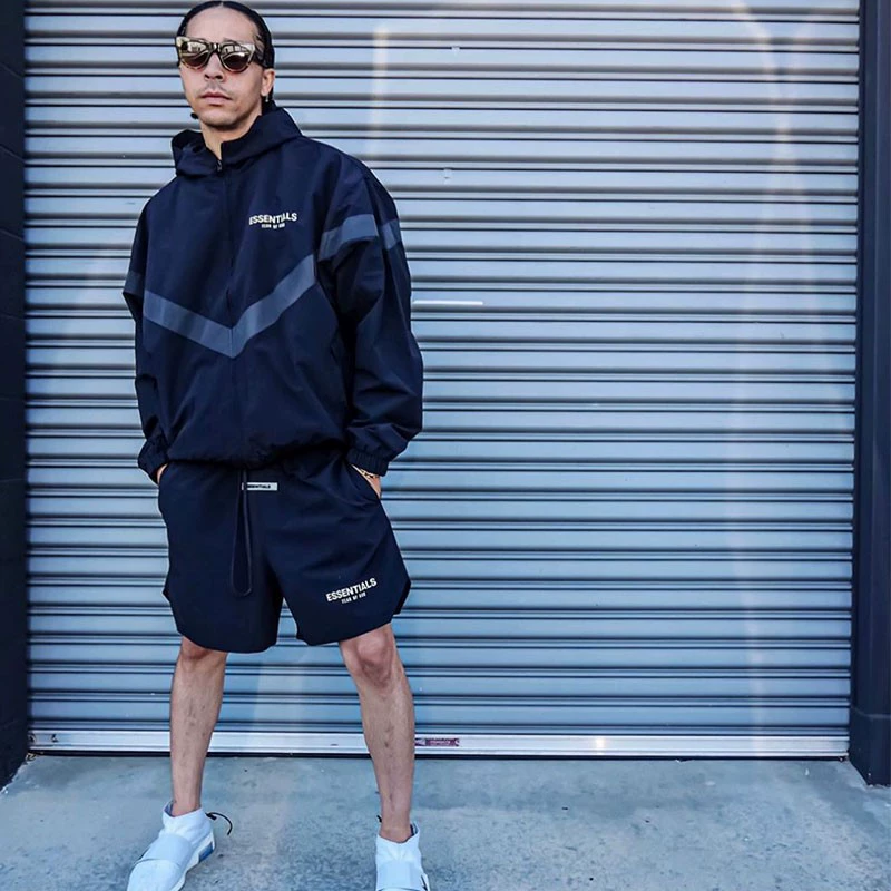 Спортивные эластичные шорты для мужчин Essentials от Fear of God, буквы, спортивные штаны