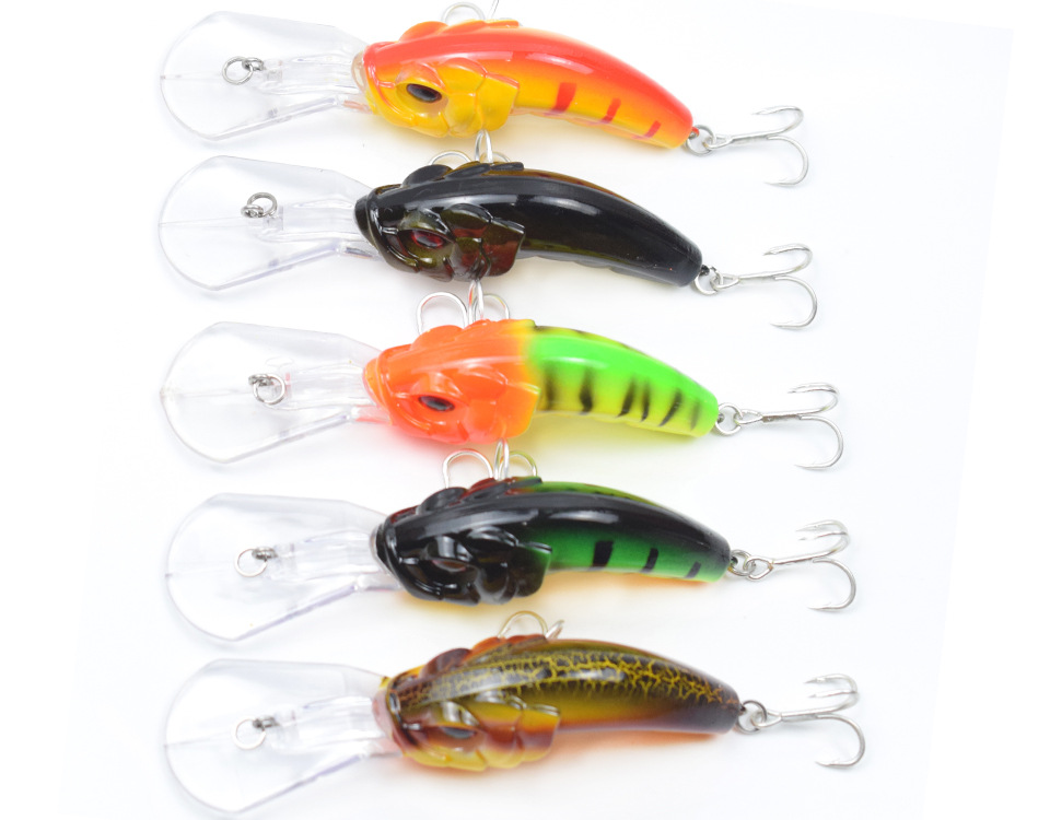 Small Shallow Diving Crankbaits Hard Plastic Minnow Baits Fresh Water Bass Swimbait Tackle Gear