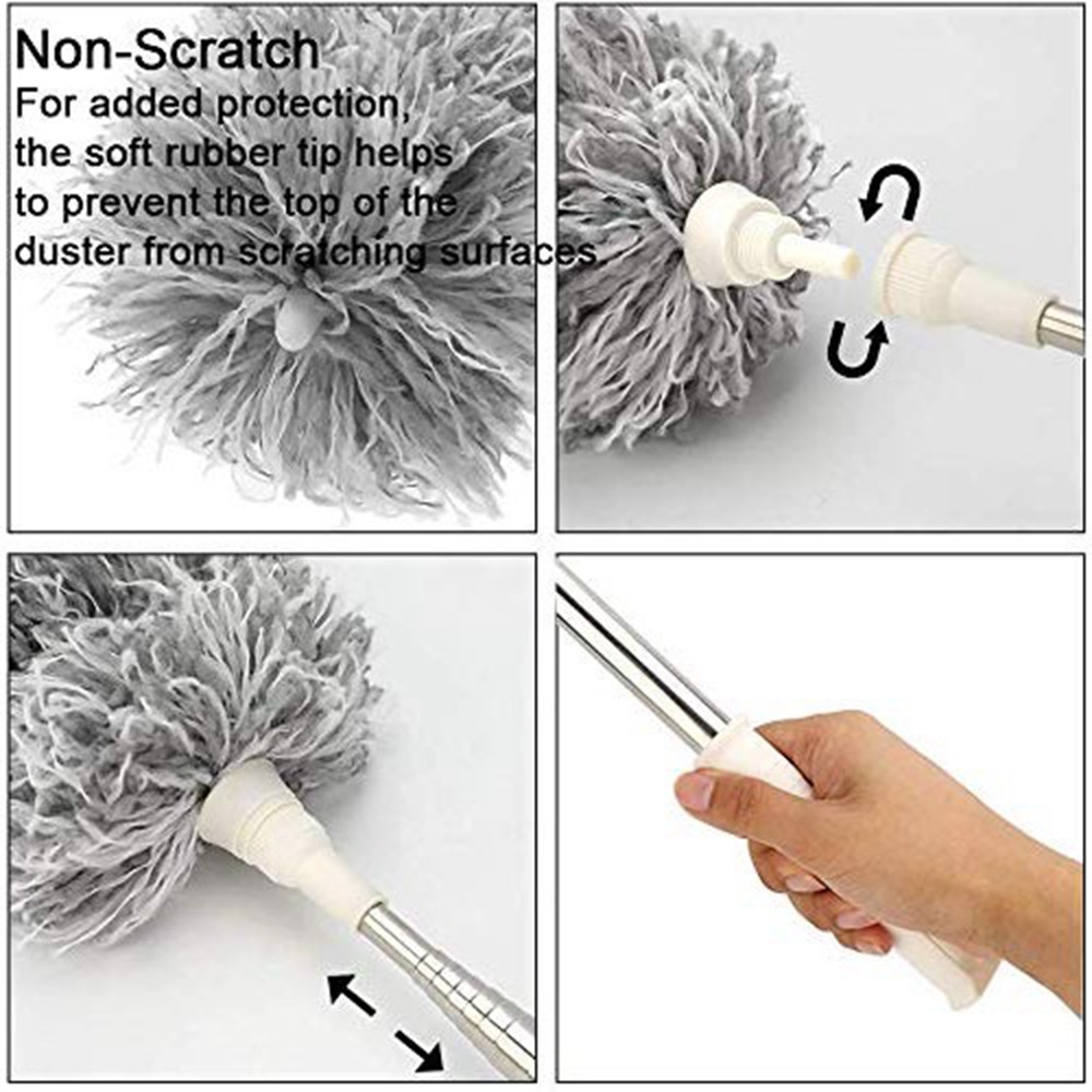 Extendable Feather Duster Long Telescopic Duster Magic Static Duster