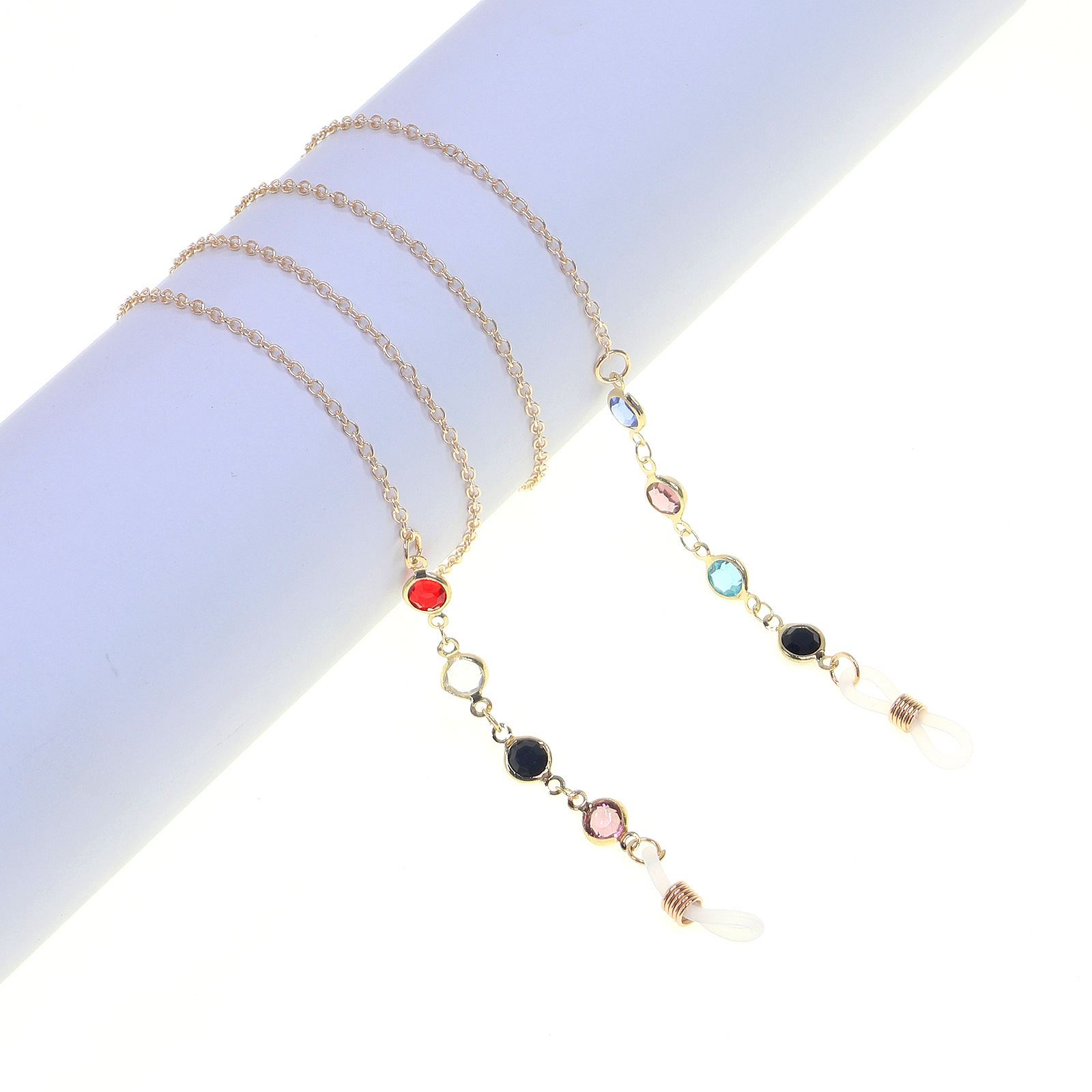 20g Weight Metal Material Gold, Silver Color Korean Color Diamond Chain Sunglasses Chain Myopia Glasses College Style Glasses Rope Glasses Hanging Chain Wholesale Nihaojewelry 7
