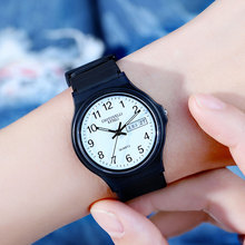 厂家批发电商爆款休闲运动双日历中性手表防水硅胶小黑表石英手表