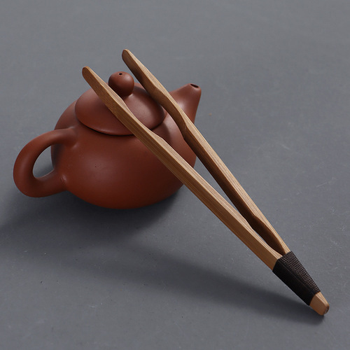Handmade non-slip and anti-scalding bamboo tea clips, teacup tweezers, Kung Fu tea Liujunzi accessories, factory direct sales and dropshipping