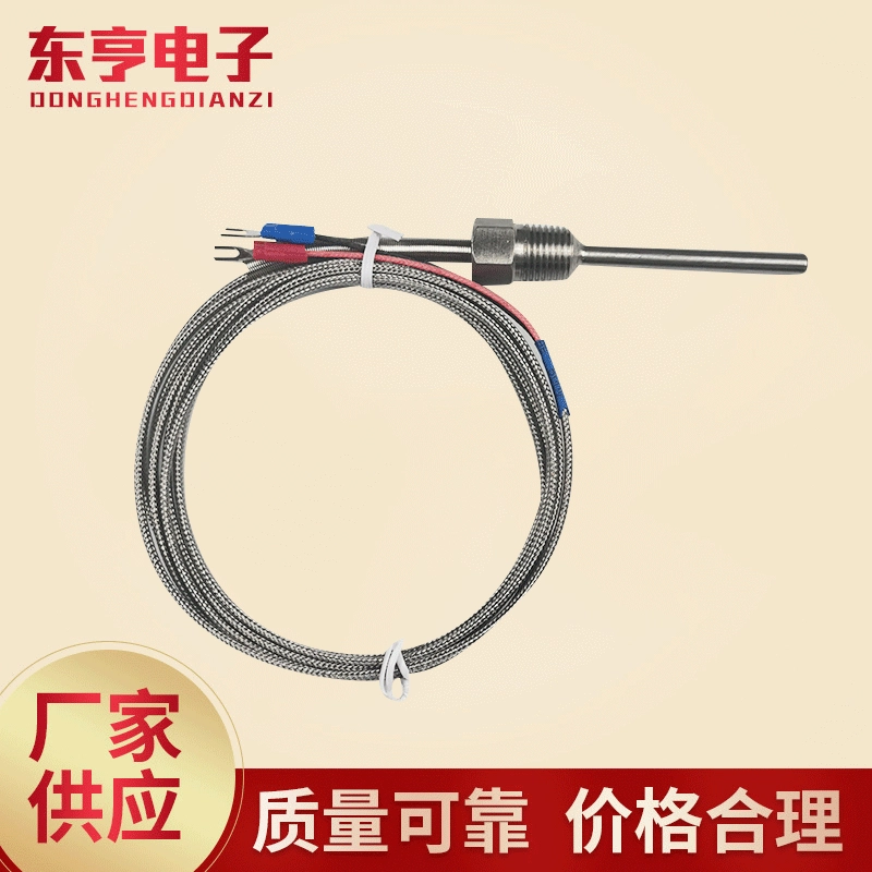 Датчик температуры с 4 зубьями, резьба из нержавеющей стали, фиксированный зонд модуля термопары