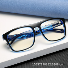 新款运动防蓝光眼镜复古个性方形框平光镜男女眼镜近视眼镜架D723