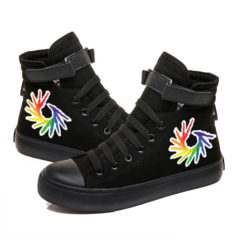 Unisex Casual Rainbow Round Toe Canvas Shoes display picture 12