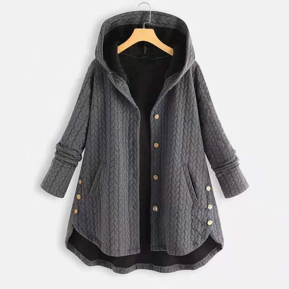 Fashionable solid jacket with hood, wish, 2023