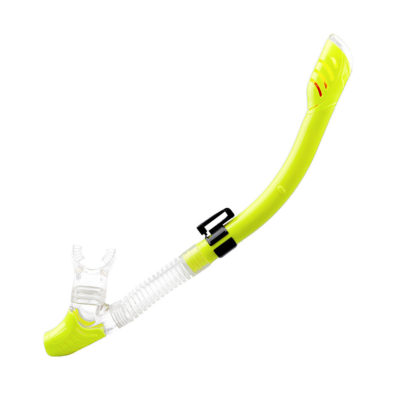 Chiusura automatica del tubo di respirazione per immersione con galleggiante per nuoto completamente asciutto in silicone trasparente per aspirazione dell'acqua anti-soffocamento_voghion.com