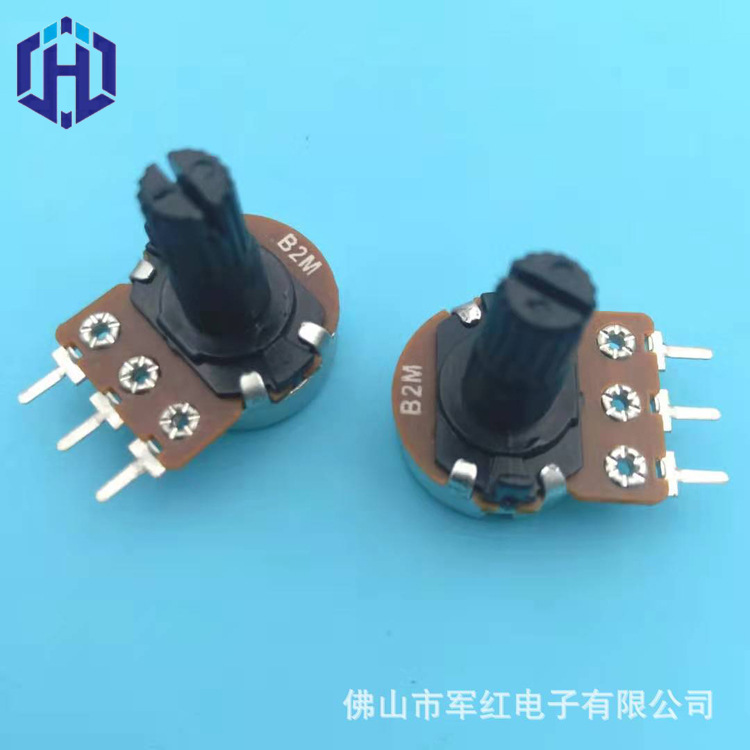 厂家直销碳膜旋转单联绝缘柄电位器 家电美甲机用电位器b2M b1k