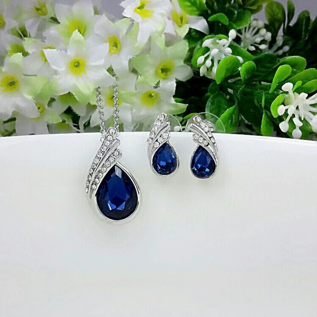 Accessory, crystal necklace, chain, set, wholesale