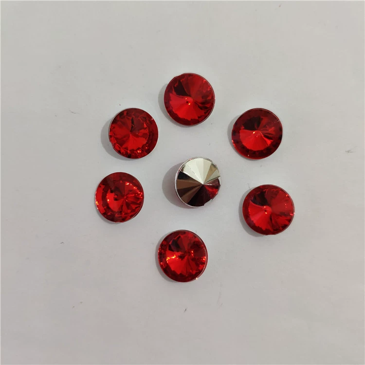 Double-point imitation satellite diamond acrylic diamond tip bottom satellite diamond flying saucer acrylic diamond DIY jewelry accessories