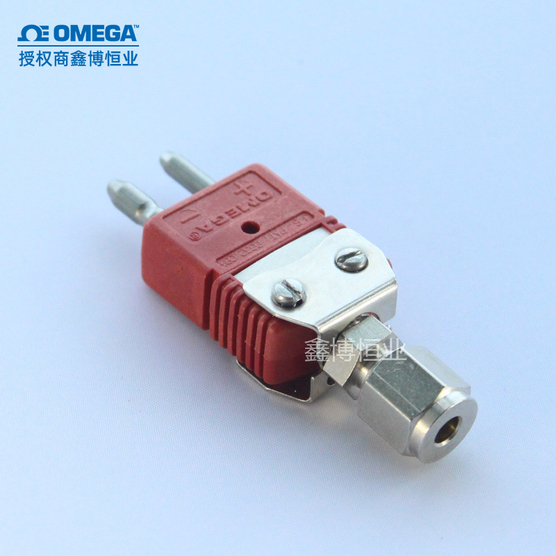奥米佳美国红色C型热电偶插头固定铠装用活动螺纹三件套直径可选