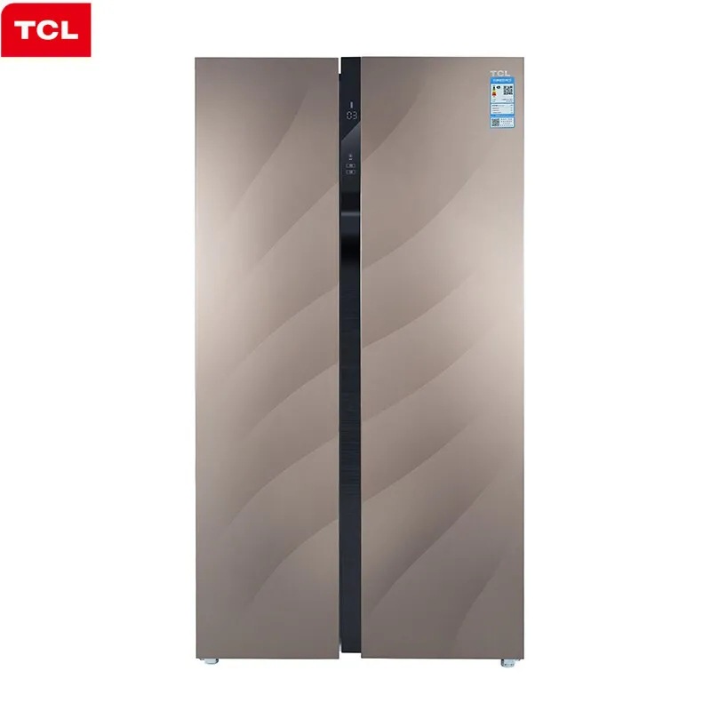 TCL 640升對開門冰箱風冷無霜變頻鋼化玻璃羽萌咖BCD-640WBEPF2
