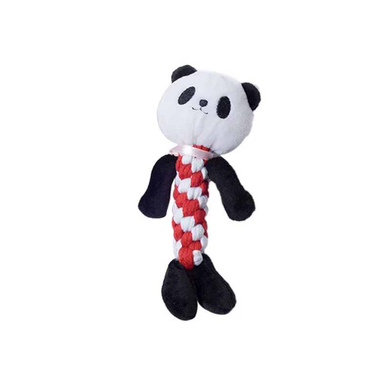 Wholesale dog teeth cleaning knotted new pet toys large, medium and small size bite-resistant molar twist toys