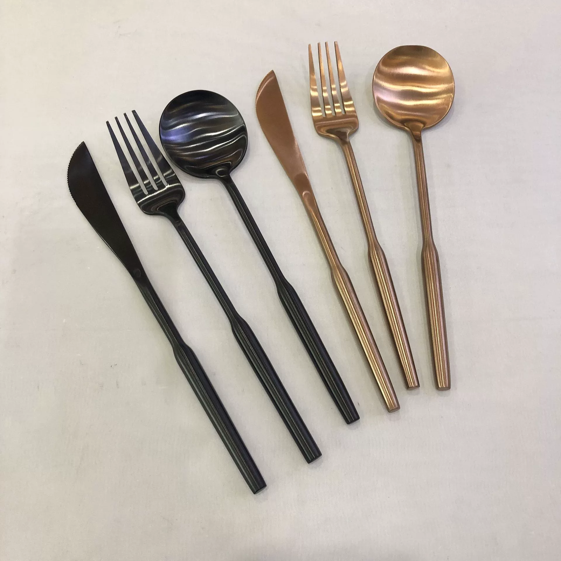 Tableware, set for home use stainless steel, fork, spoon, 3 piece set