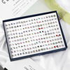 Plastic fresh earrings, 100 pair, simple and elegant design, wholesale