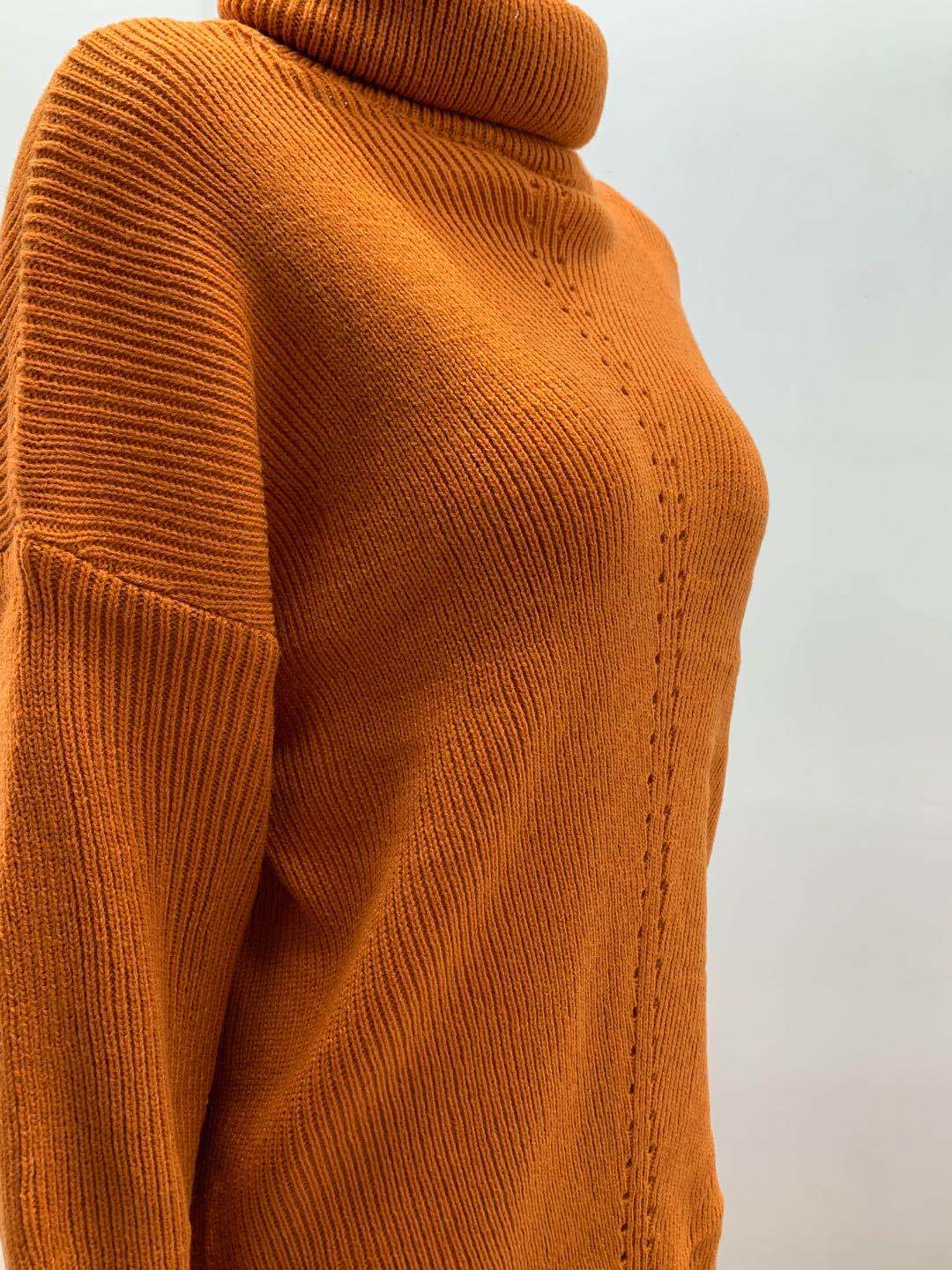 Fall Knitwear Two Collared Hollow Out Cutout Out Pullover Dress Sweater 16 Fall Knitwear Two Collared Hollow Out Cutout Out Pullover Dress Sweater
