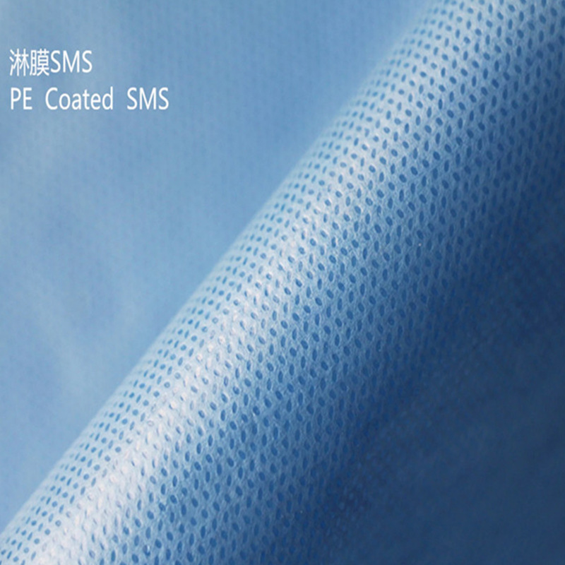 无纺布批发 蓝色淋膜SMS无纺布医疗铺单包布用淋膜无纺布 可定制