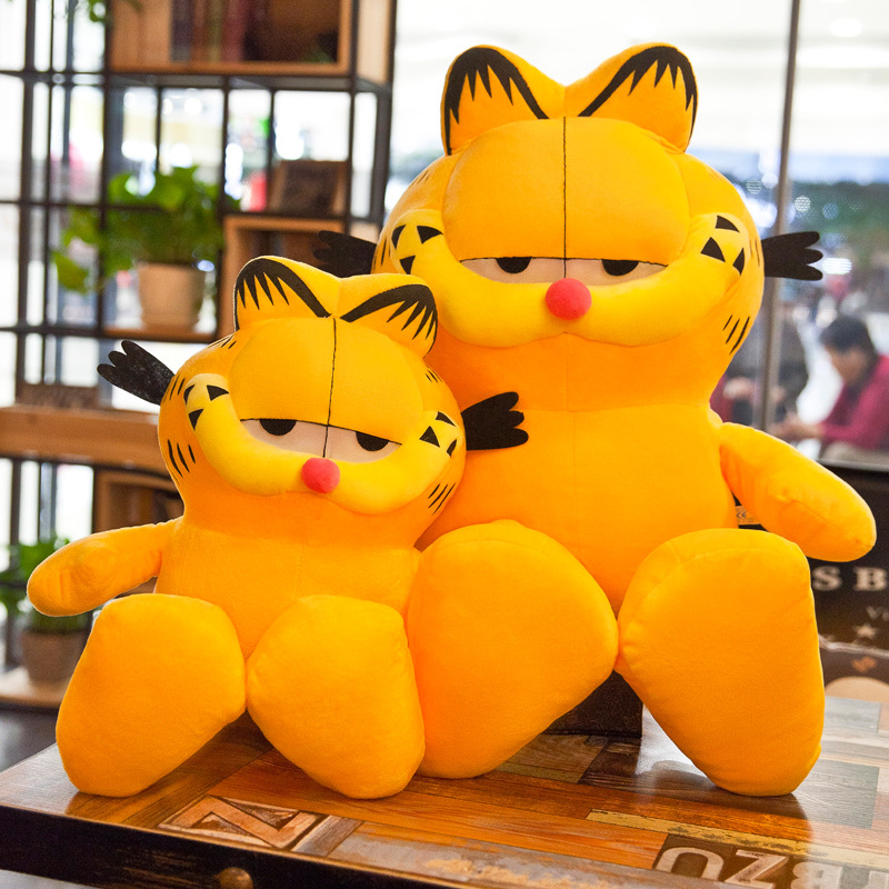 厂家批发新款加菲猫公仔毛绒玩具猫抱枕玩偶布娃娃摆地摊儿童礼物|ms