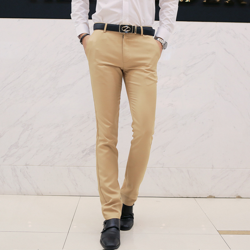 2020 business casual straight suit pants men's casual pants slim and comfortable one piece of easy to wear