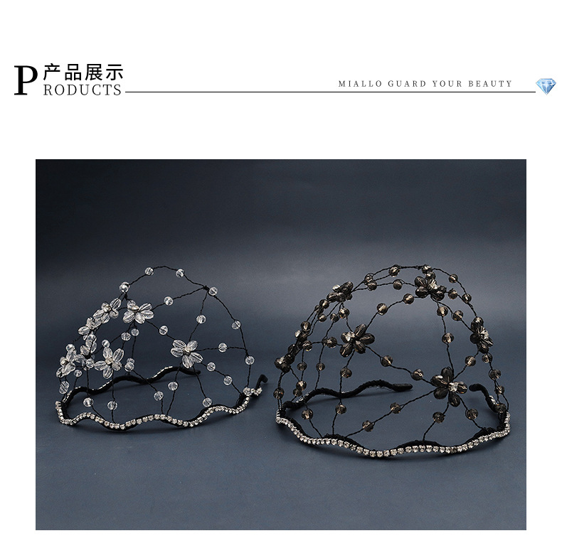 Wholesale Fashion Simple New Design Light Luxury Wedding Jewelry Woven Crystal Branch Hair Band Bridal Hair Crown  Wholesale Nihaojewelry display picture 4