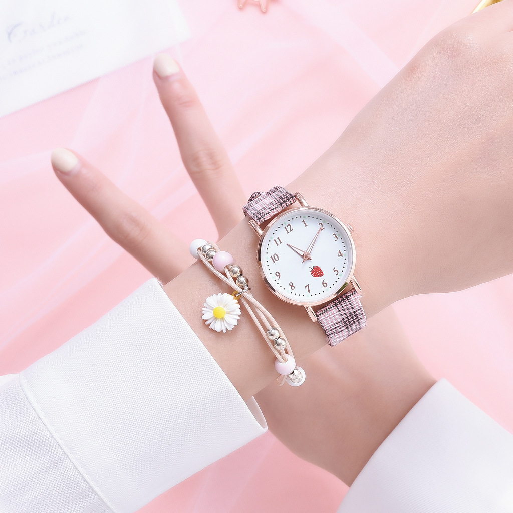 Casual Plaid Buckle Quartz Women's Watches display picture 9