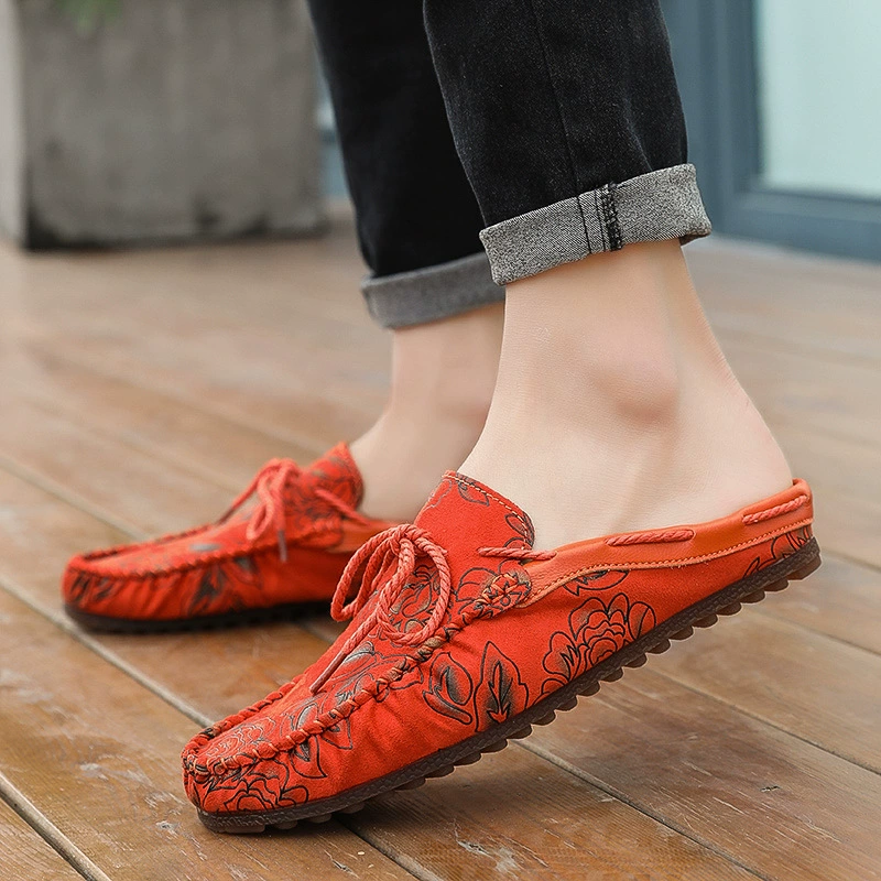 Новые мужские модные лоферы 2025 года, в корейском стиле, универсальные, без застежек, стильные и повседневные.