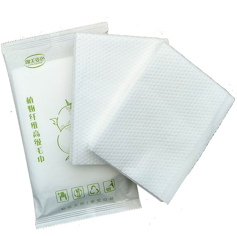 2 Pack Disposable Hairdressing Towel Barber Shop Absorbent Towel Hotel Homestay Bath Sauna Rubbing Thickened Towel